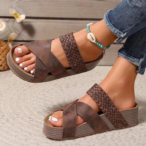 Abigail™ – Orthopedic Leather Strap Sandals